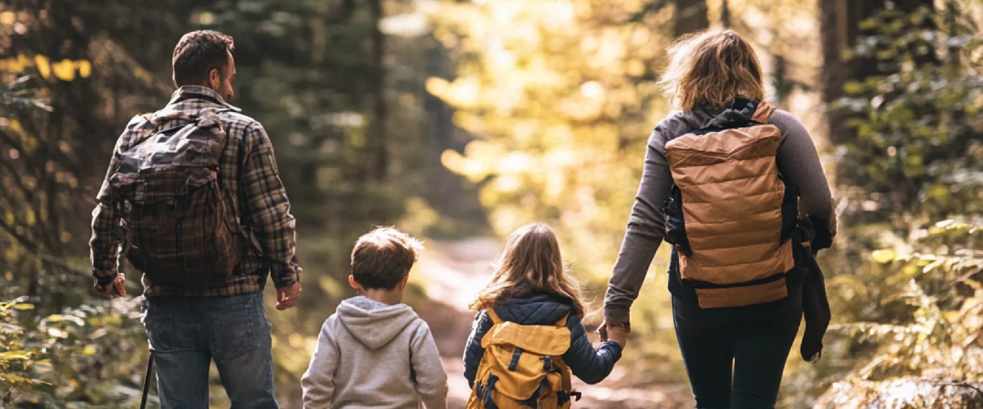 une-famille-faisant-une-randonnee-dans-la-foret-explorant-la-nature-et-restant-active